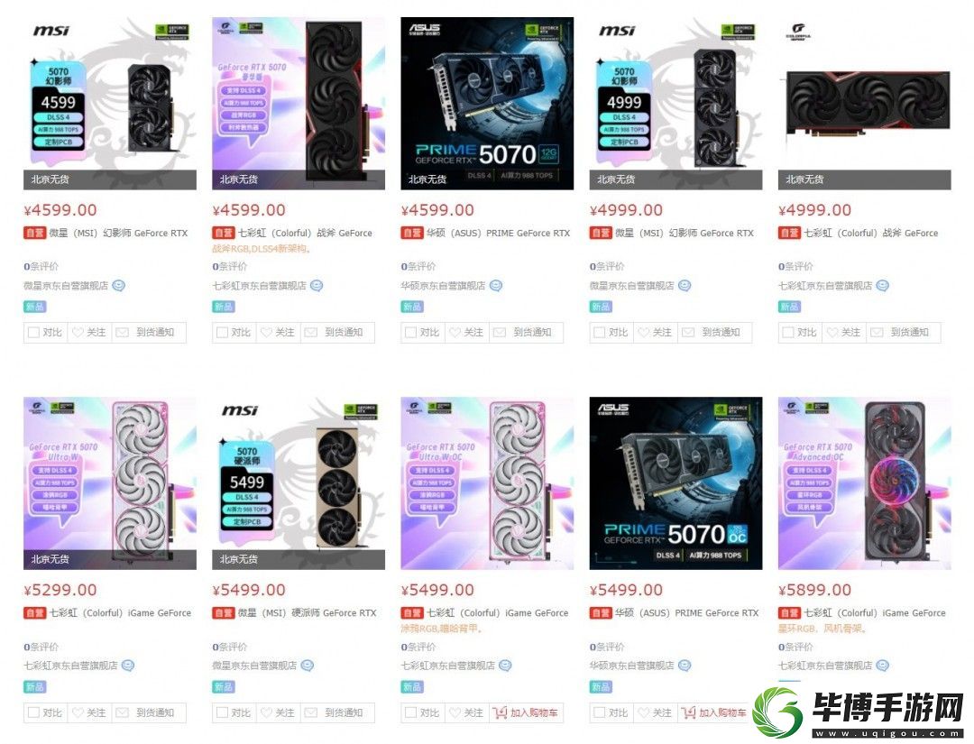 RTX5070没货还加价